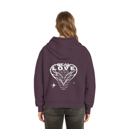 The REAL LOVE BASiCS - Fluffy Boxcut Hoodie