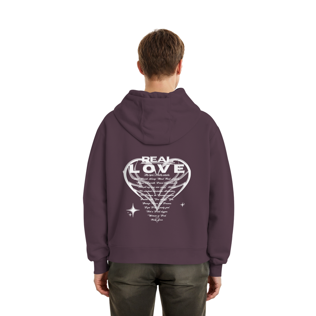 The REAL LOVE BASiCS - Fluffy Boxcut Hoodie