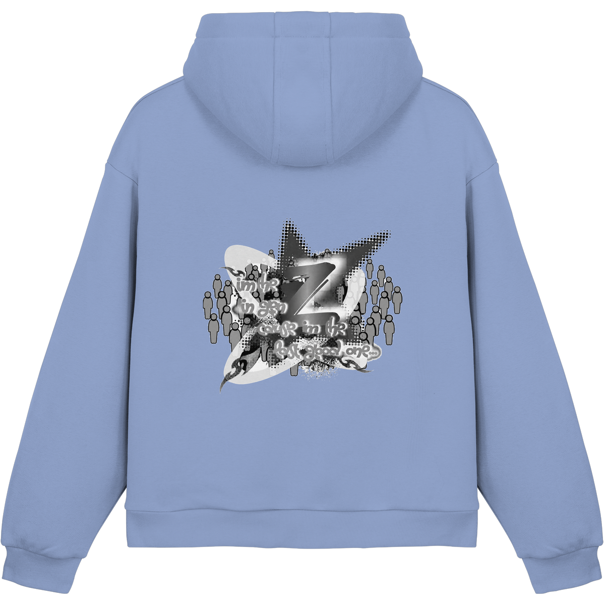 The Rebellion Z BASiCS - Felpa con cappuccio boxy fluffy