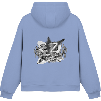 The Rebellion Z BASiCS - Felpa con cappuccio boxy fluffy