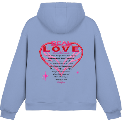 The Real Love - Peluş Kutulu Kapüşonlu Sweatshirt