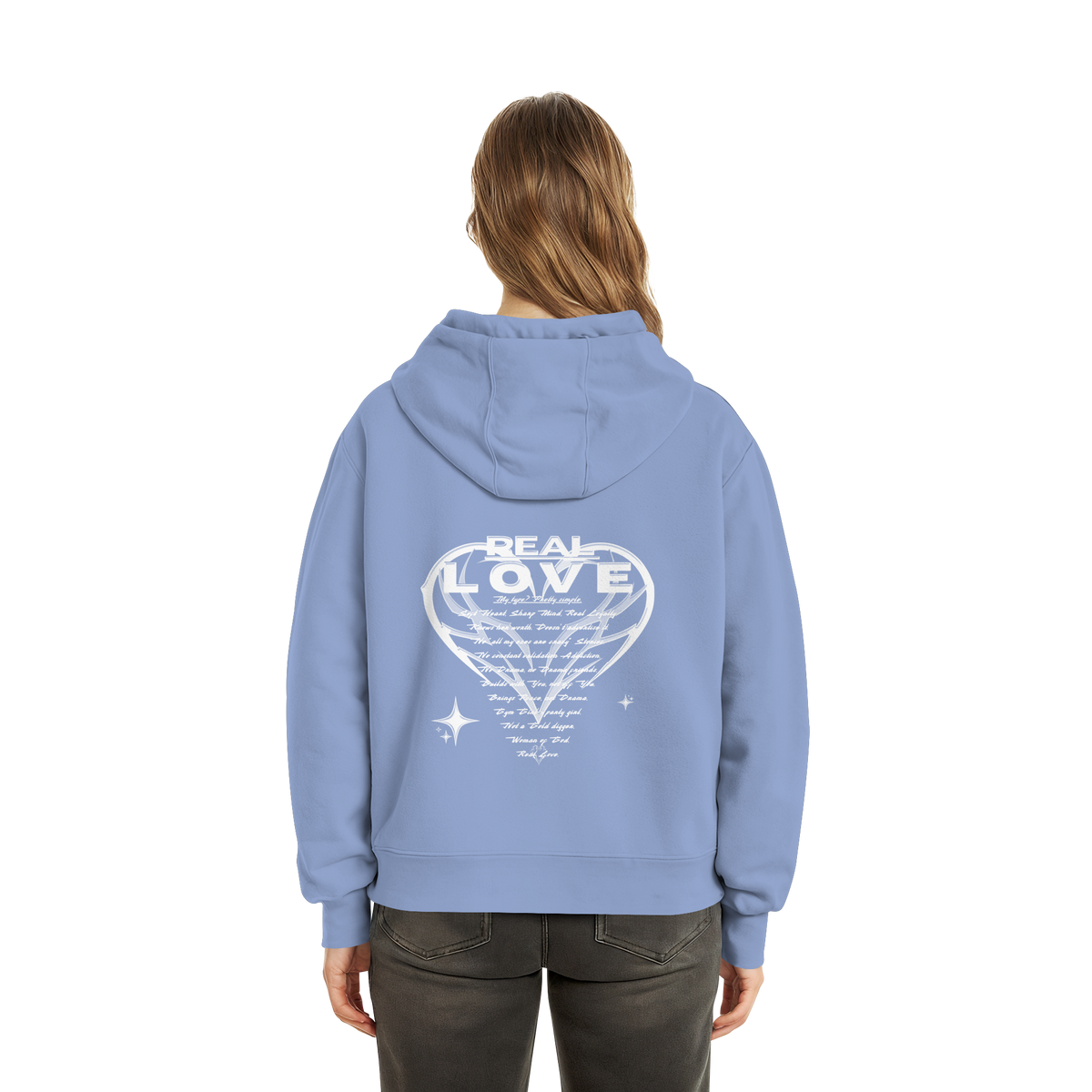 The REAL LOVE BASiCS - Fluffy Boxcut Hoodie