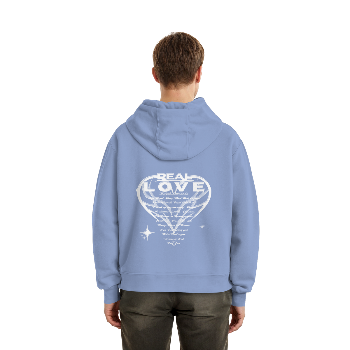 The REAL LOVE BASiCS - Fluffy Boxcut Hoodie