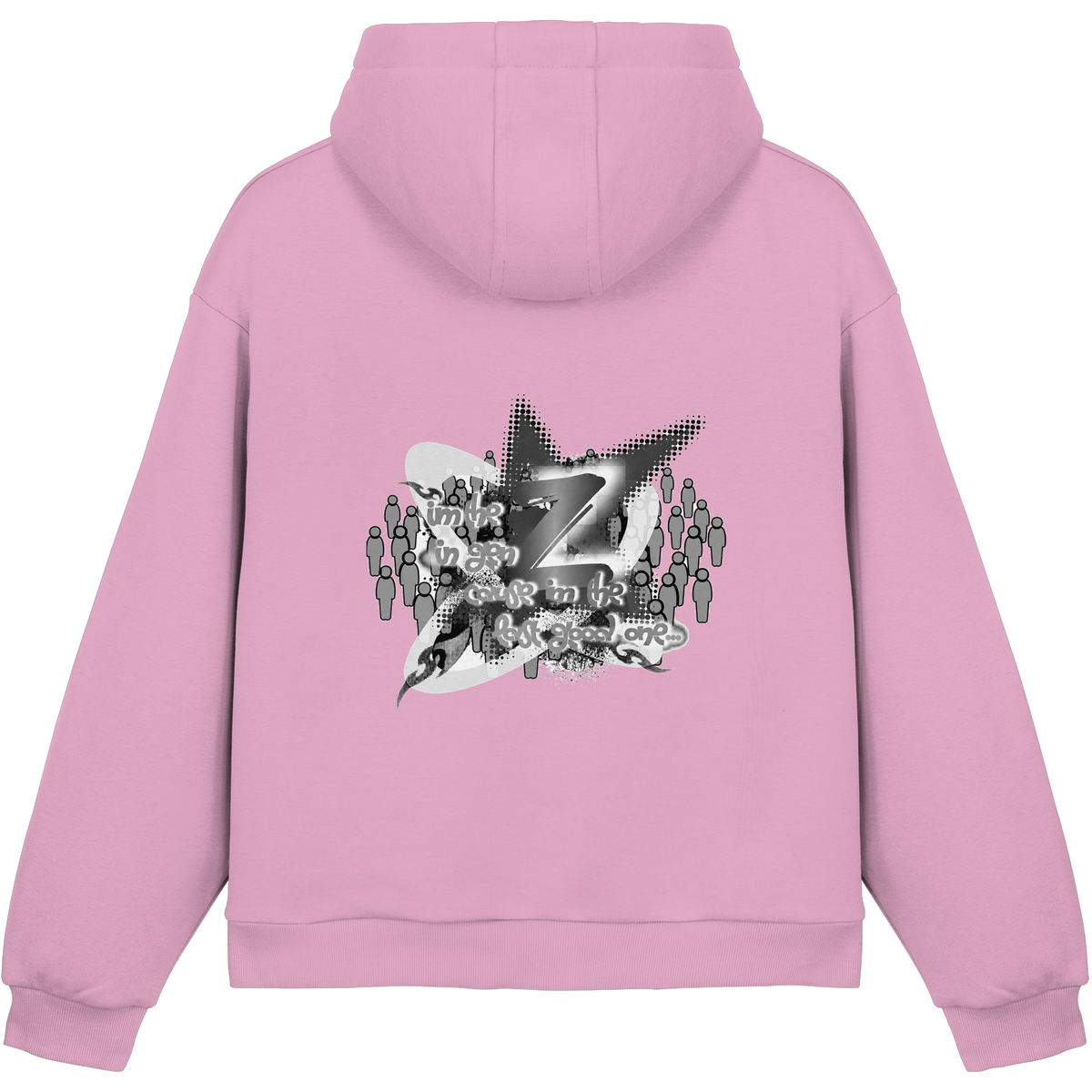 The Rebellion Z BASiCS - Felpa con cappuccio boxy fluffy