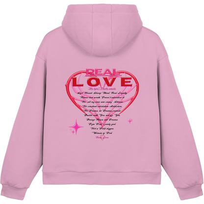 The Real Love - Peluş Kutulu Kapüşonlu Sweatshirt