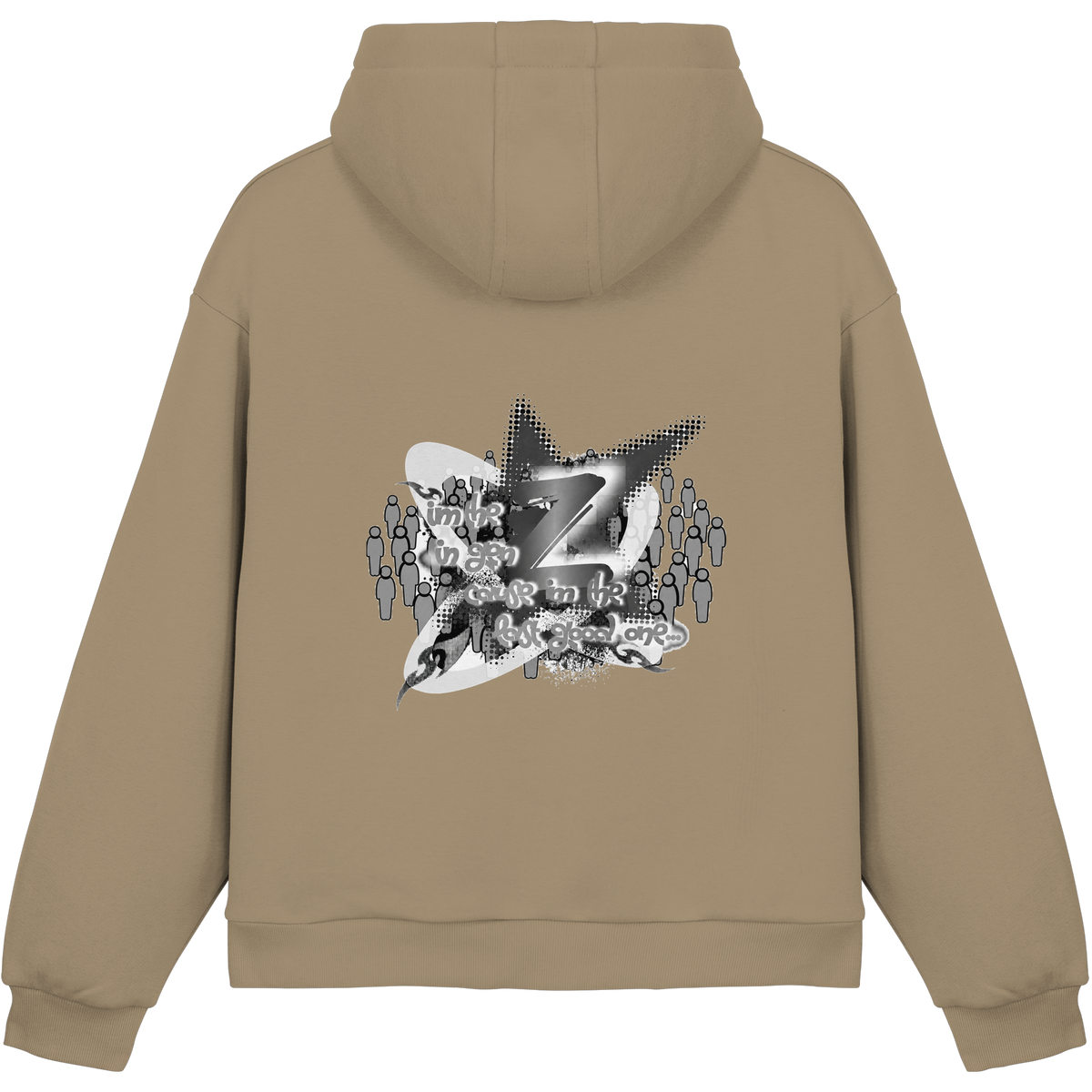 The Rebellion Z BASiCS - Felpa con cappuccio boxy fluffy