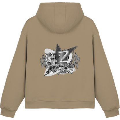 The Rebellion Z BASiCS - Felpa con cappuccio boxy fluffy