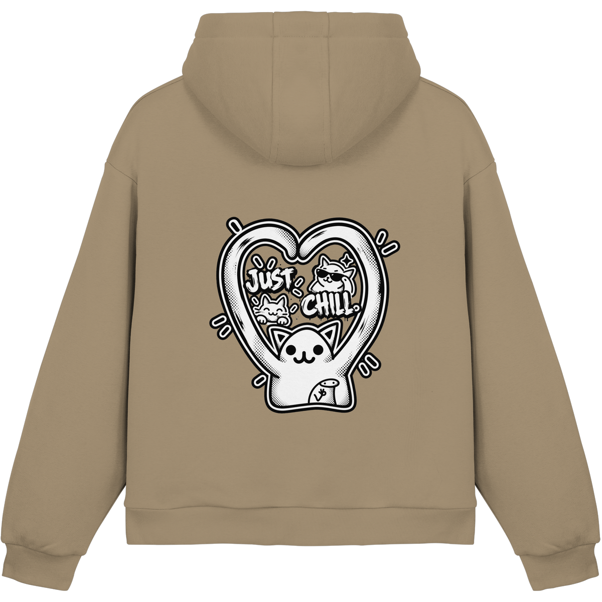 low CORTiSOL - Felpa con cappuccio boxcut Fluffy