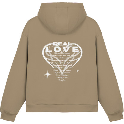 The REAL LOVE BASiCS - Fluffy Boxcut Hoodie