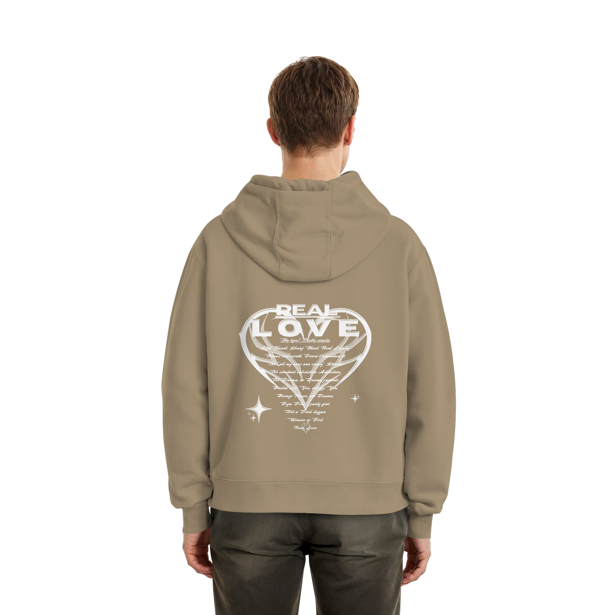 The REAL LOVE BASiCS - Fluffy Boxcut Hoodie