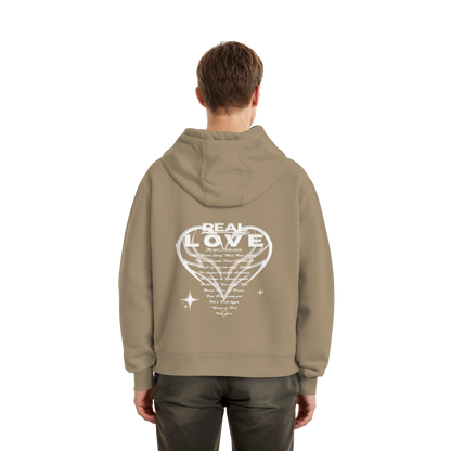 The REAL LOVE BASiCS - Fluffy Boxcut Hoodie