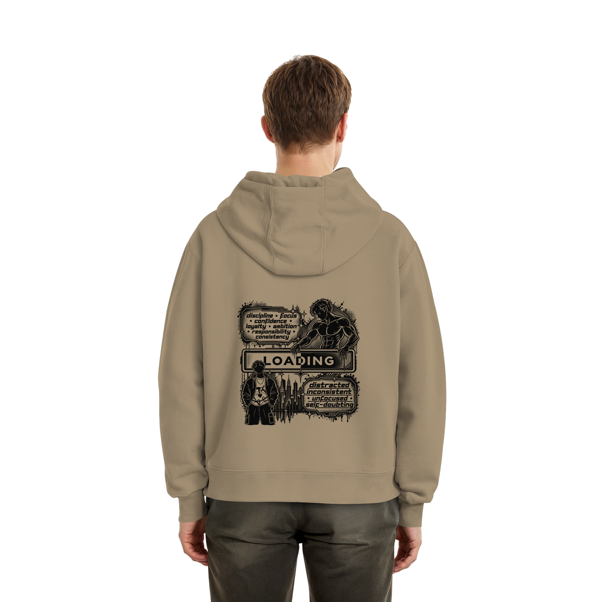 LOADiNG BASiCS - Fluffy Boxcut Hoodie