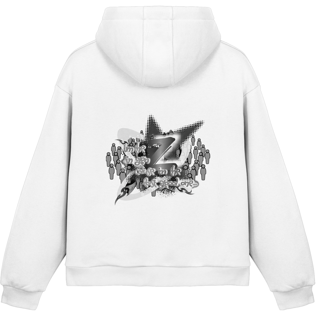 The Rebellion Z BASiCS - Felpa con cappuccio boxy fluffy