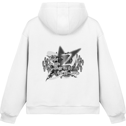 The Rebellion Z BASiCS - Felpa con cappuccio boxy fluffy