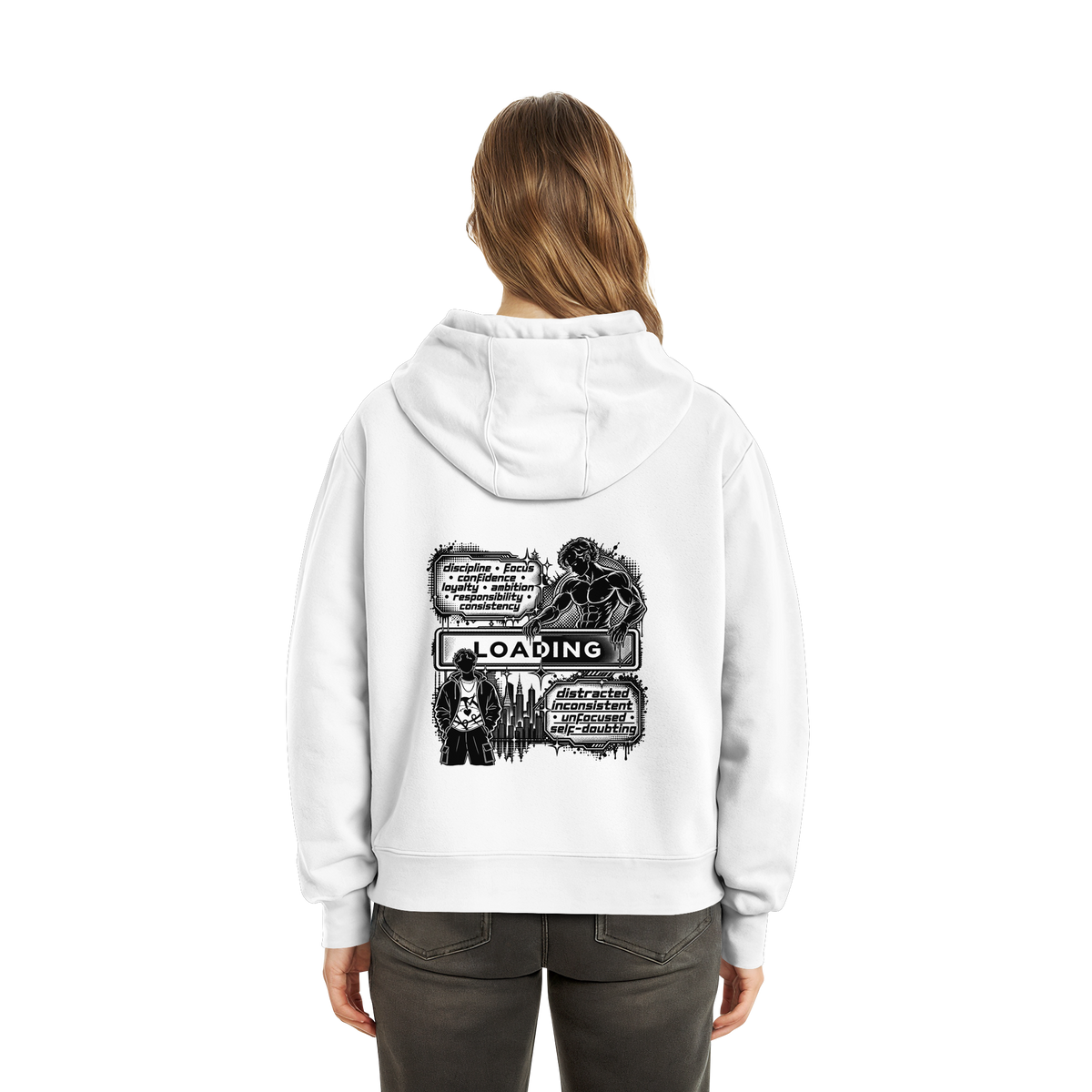 LOADiNG BASiCS - Fluffy Boxcut Hoodie