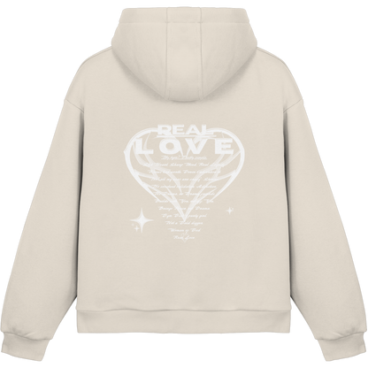 The REAL LOVE BASiCS - Fluffy Boxcut Hoodie