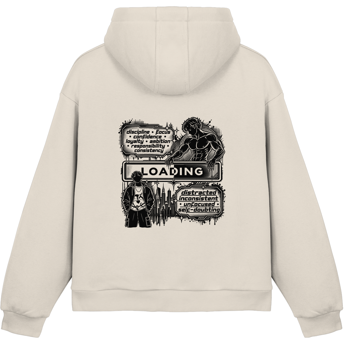 LOADiNG BASiCS - Fluffy Boxcut Hoodie