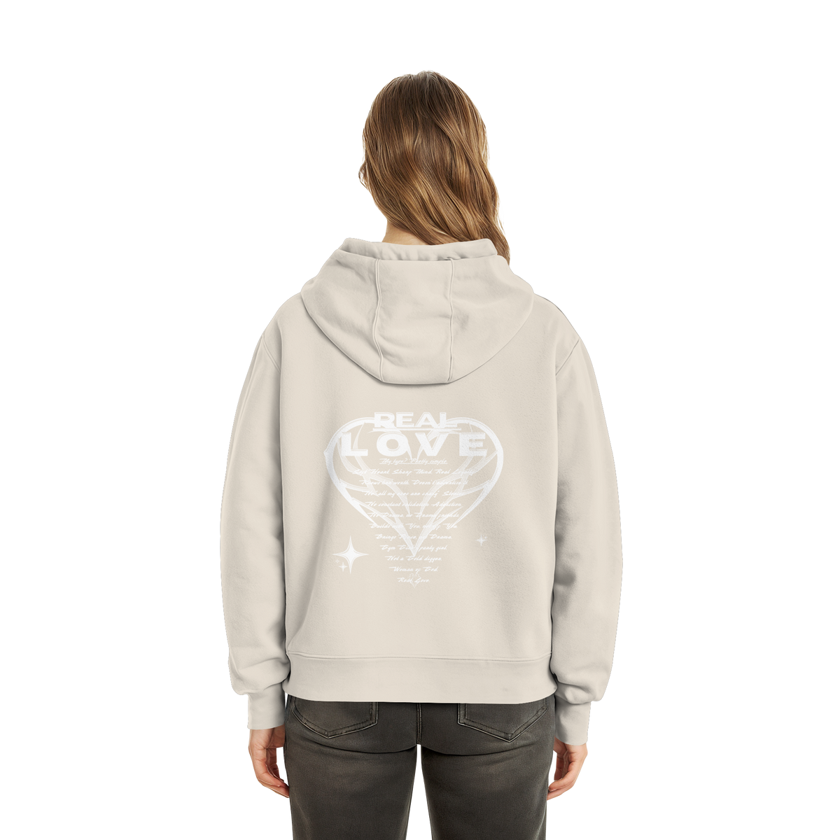 The REAL LOVE BASiCS - Fluffy Boxcut Hoodie