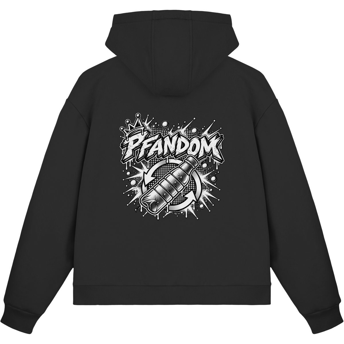 PFANDOM BASiCS - Felpa boxcut con zip