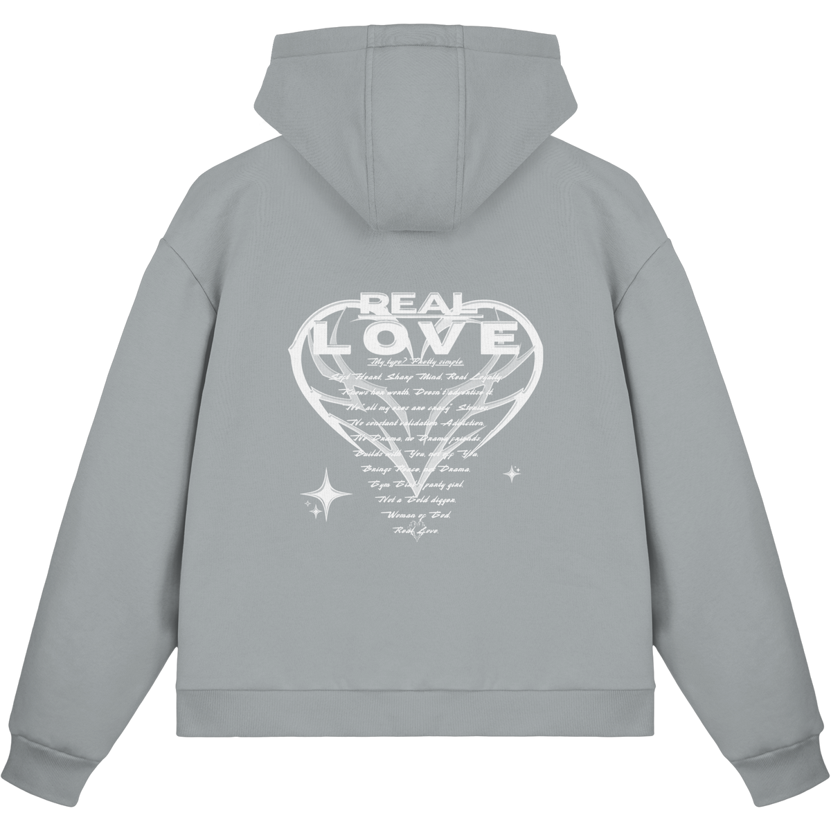 The REAL LOVE BASiCS - Fluffy Boxcut Zipper