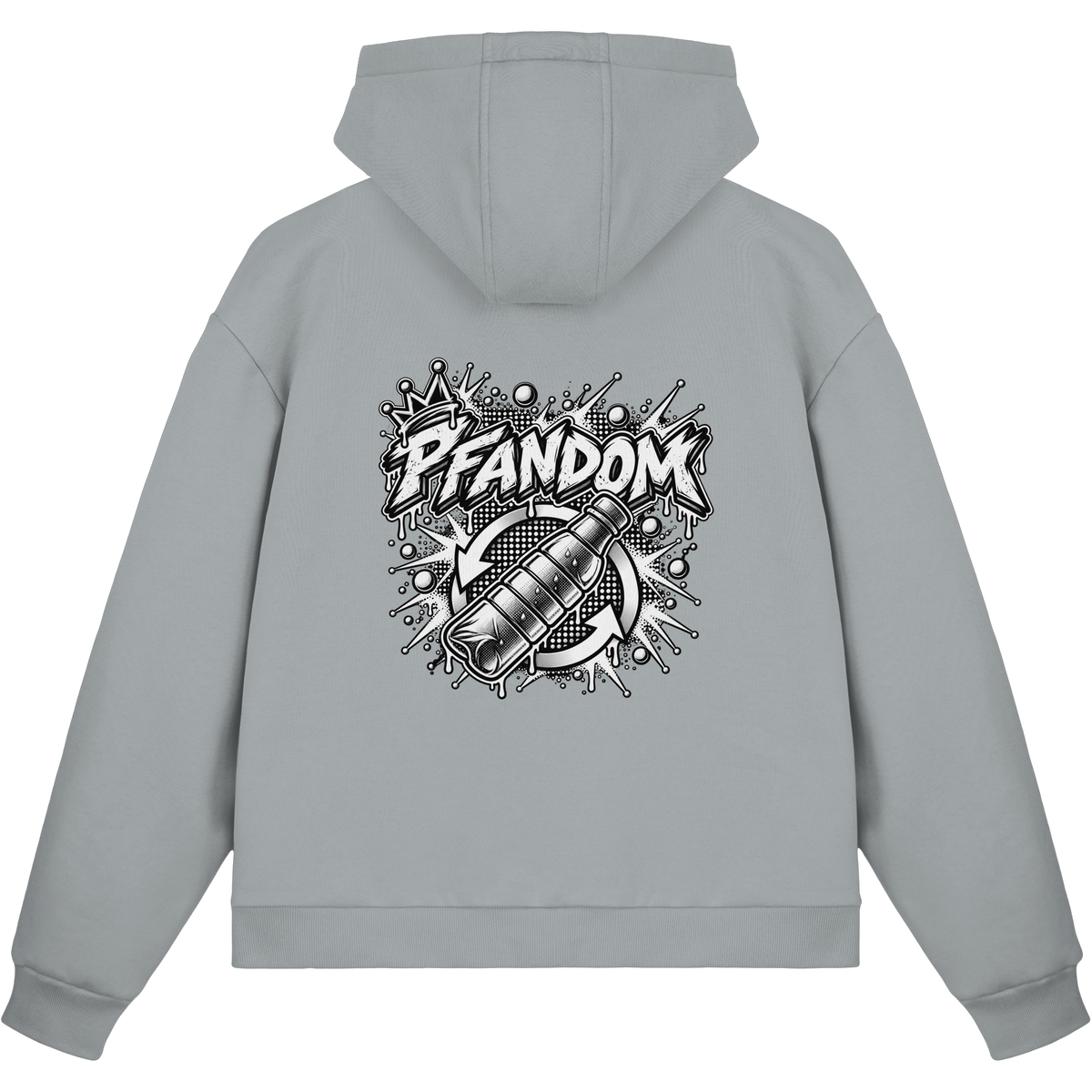 PFANDOM BASiCS - Felpa boxcut con zip