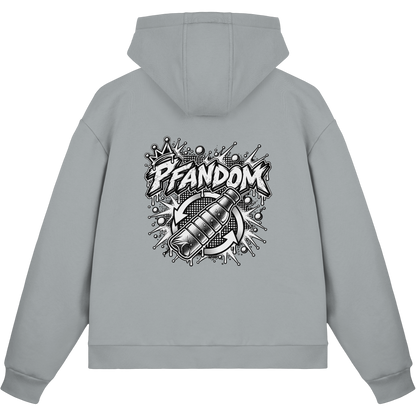 PFANDOM BASiCS - Felpa boxcut con zip