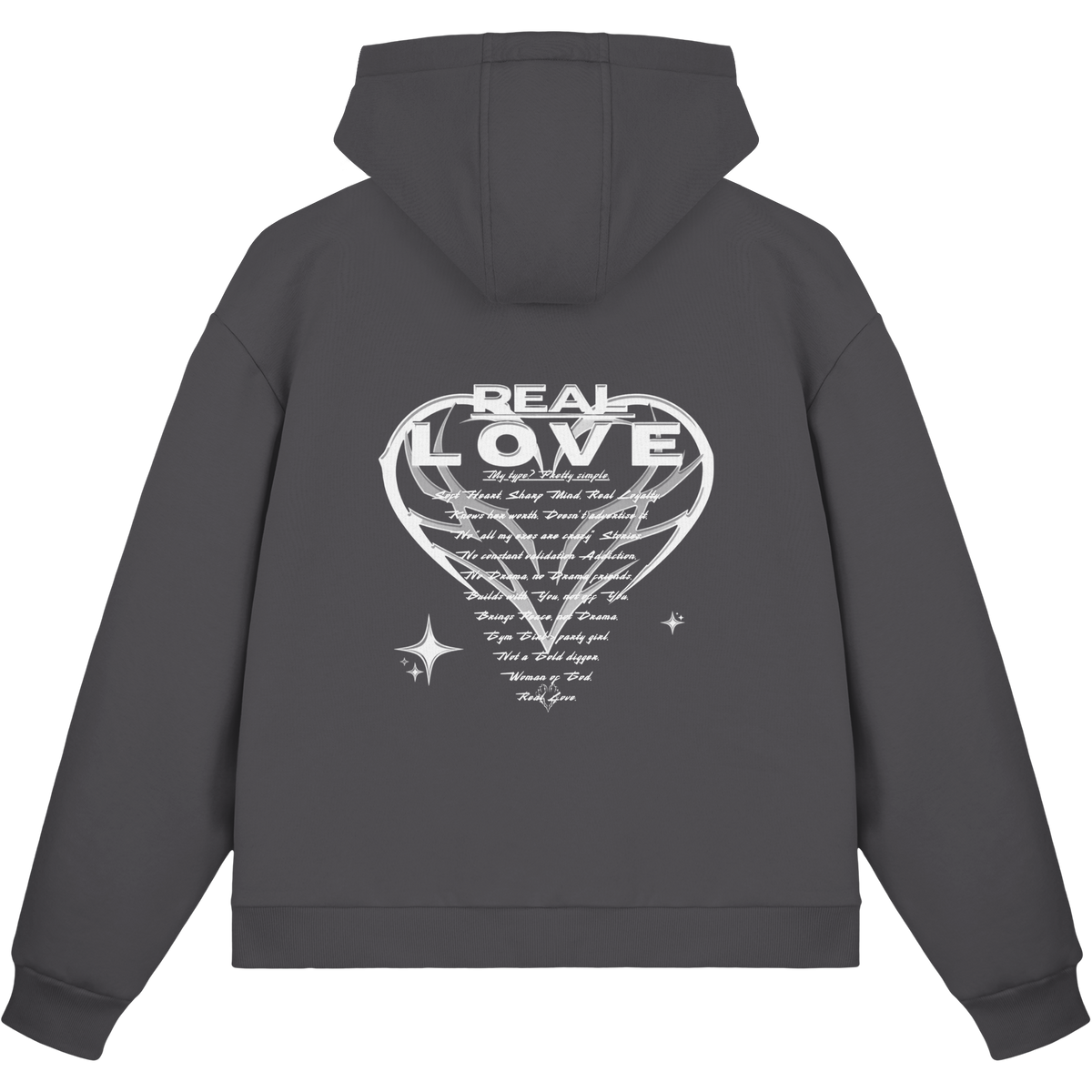 The REAL LOVE BASiCS - Fluffy Boxcut Zipper