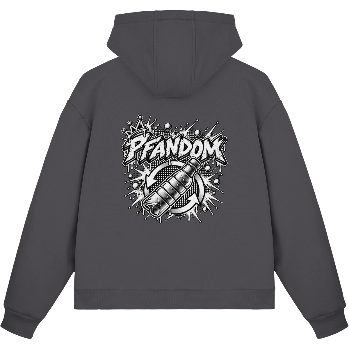 PFANDOM BASiCS - Felpa boxcut con zip