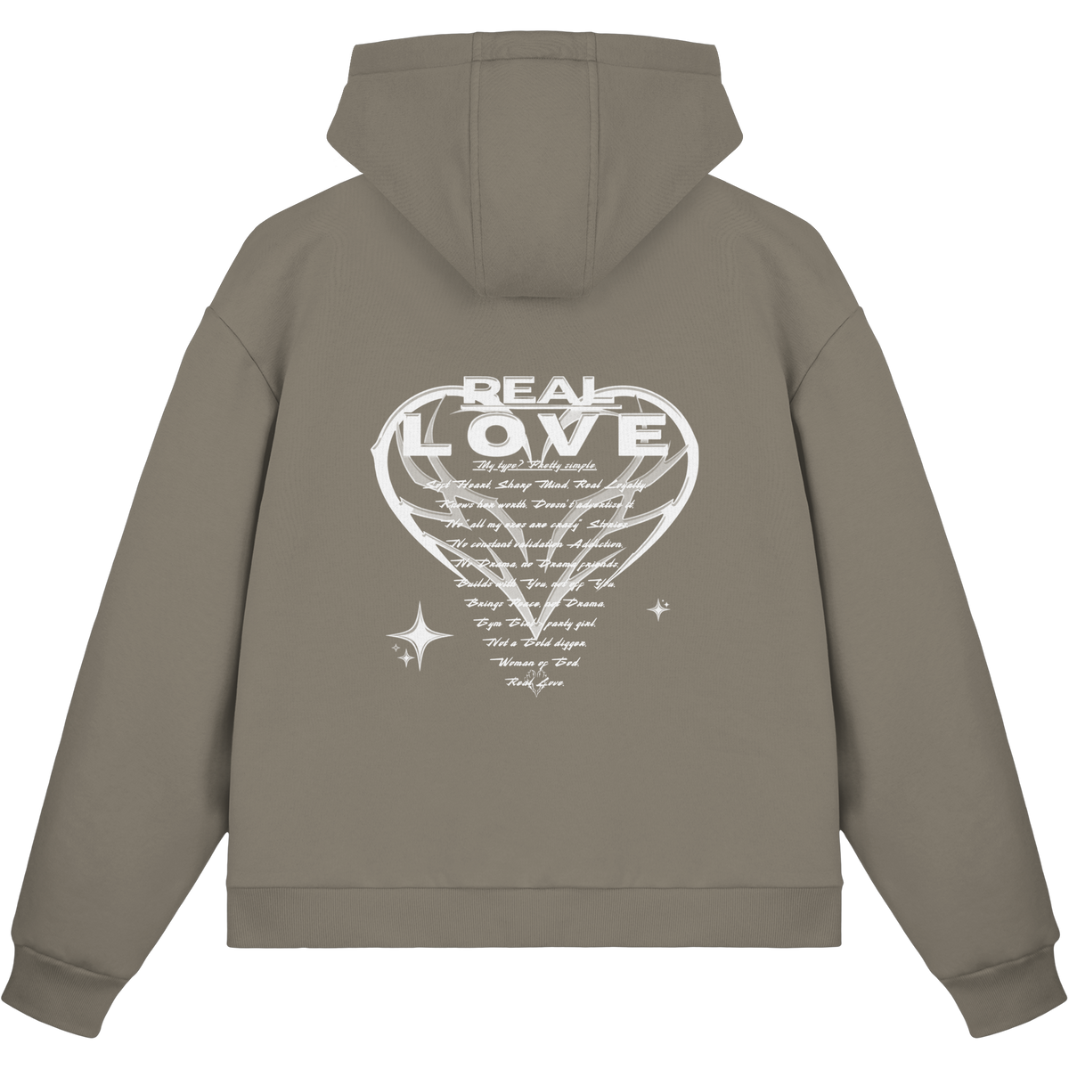 The REAL LOVE BASiCS - Fluffy Boxcut Zipper