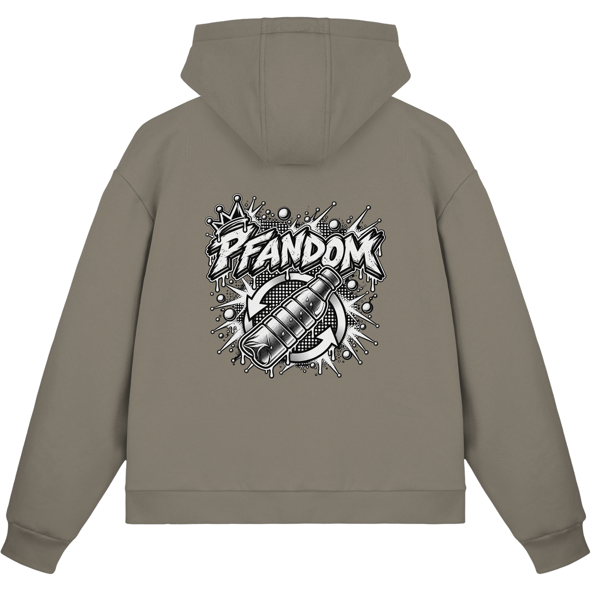 PFANDOM BASiCS - Felpa boxcut con zip