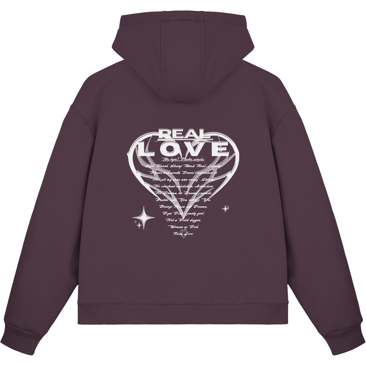 The REAL LOVE BASiCS - Fluffy Boxcut Zipper