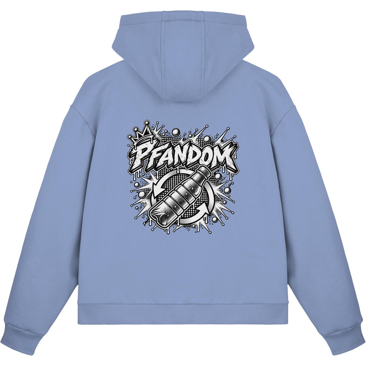 PFANDOM BASiCS - Felpa boxcut con zip