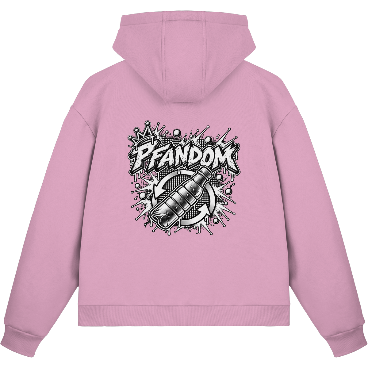 PFANDOM BASiCS - Felpa boxcut con zip