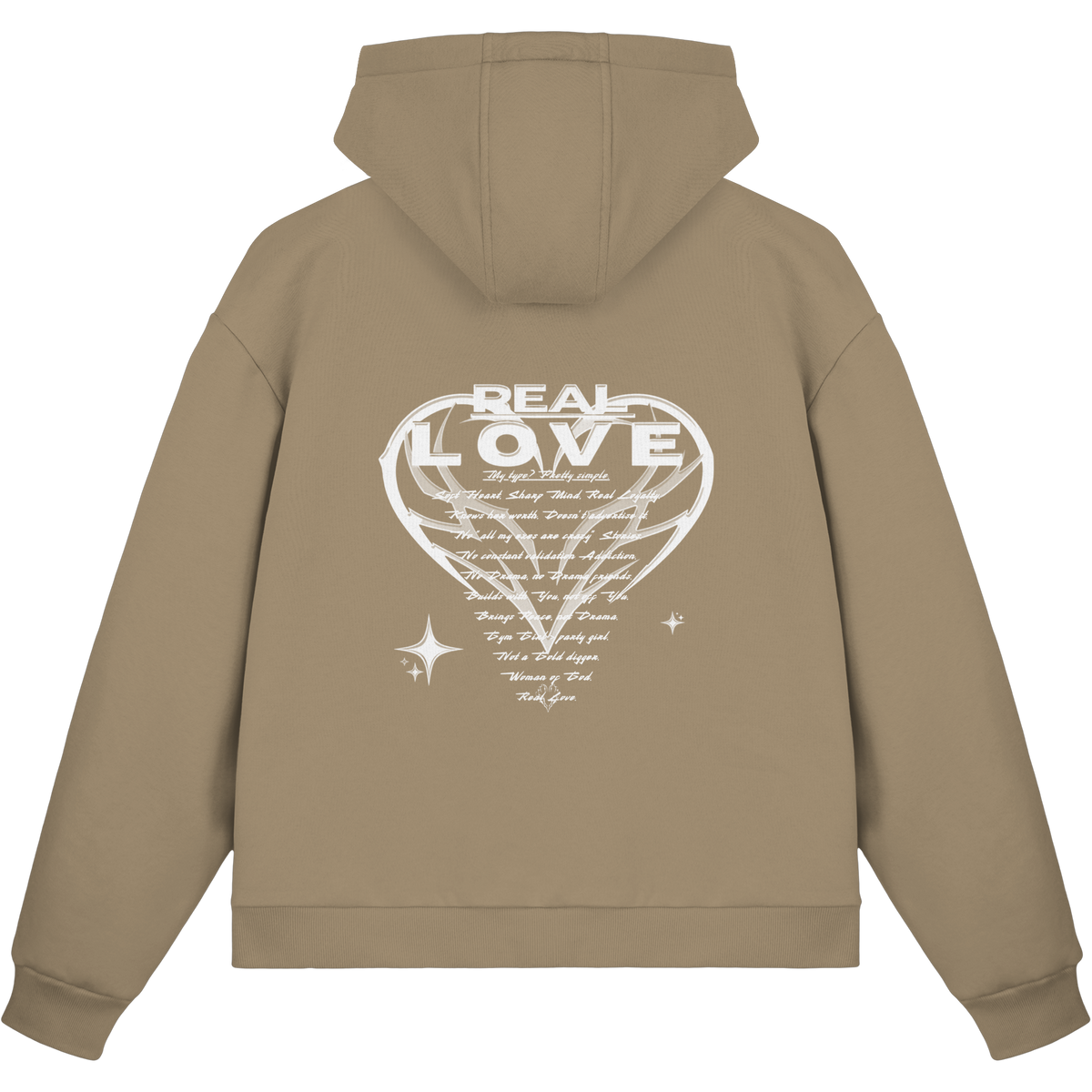 The REAL LOVE BASiCS - Fluffy Boxcut Zipper