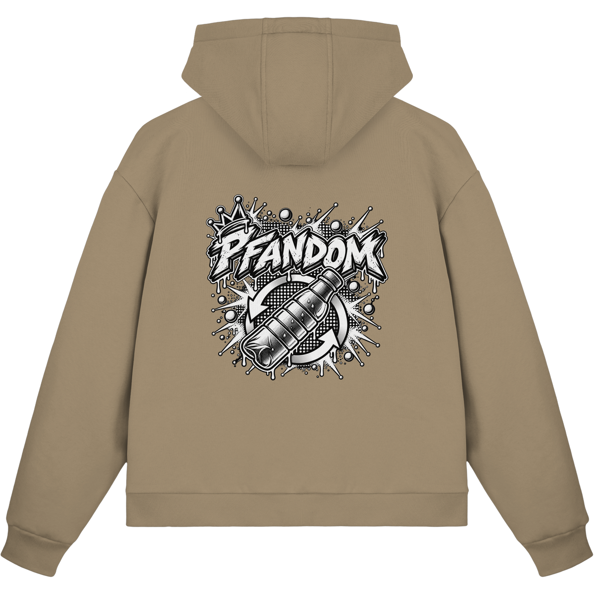 PFANDOM BASiCS - Felpa boxcut con zip
