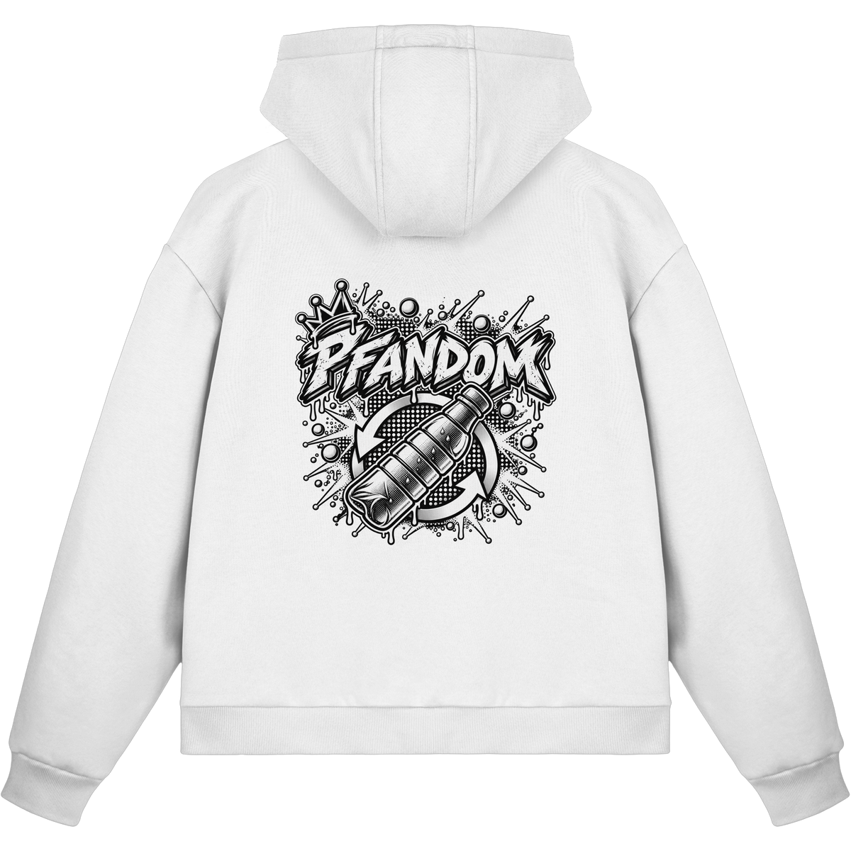 PFANDOM BASiCS - Felpa boxcut con zip