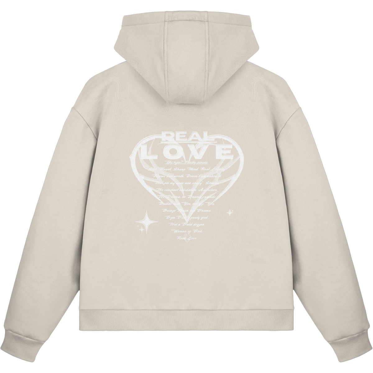 The REAL LOVE BASiCS - Fluffy Boxcut Zipper