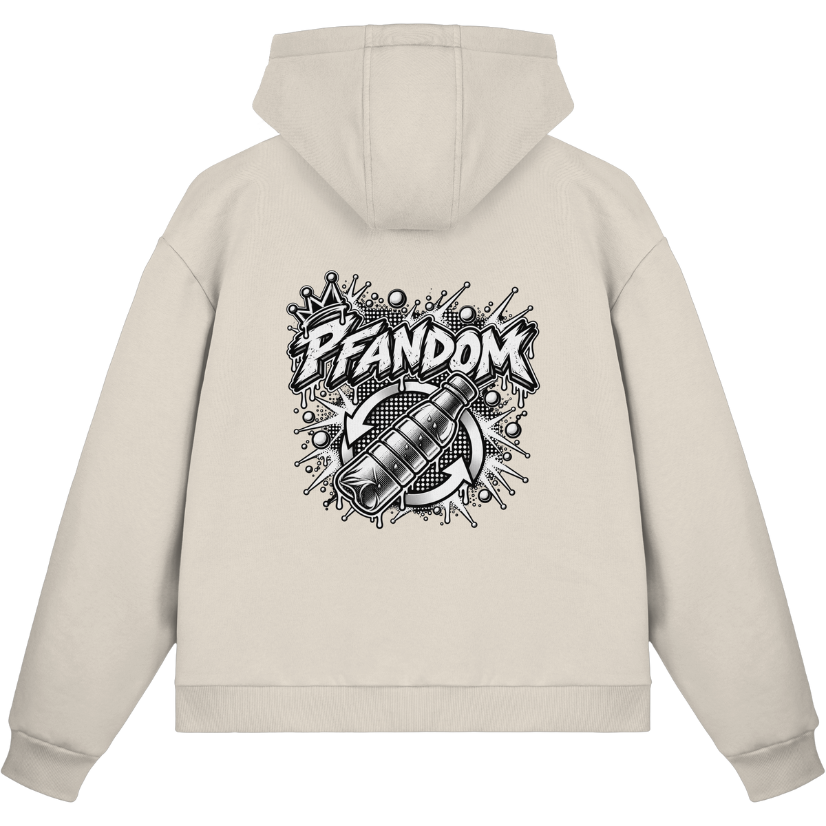 PFANDOM BASiCS - Felpa boxcut con zip