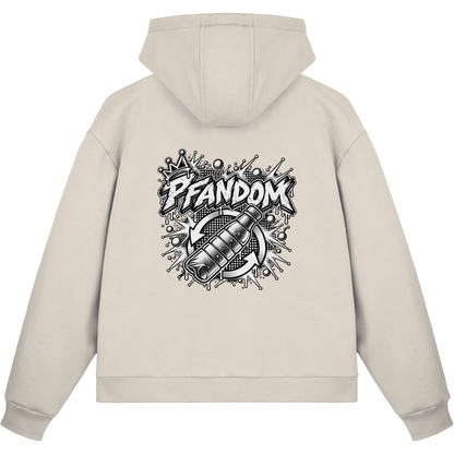 PFANDOM BASiCS - Felpa boxcut con zip