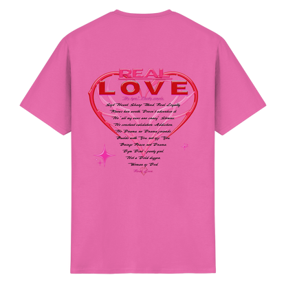 The Real Love - Schweres Baumwoll-T-Shirt