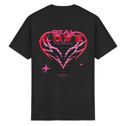 The Real Love - Schweres Baumwoll-T-Shirt