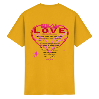 The Real Love - Schweres Baumwoll-T-Shirt