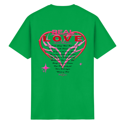 The Real Love - Schweres Baumwoll-T-Shirt