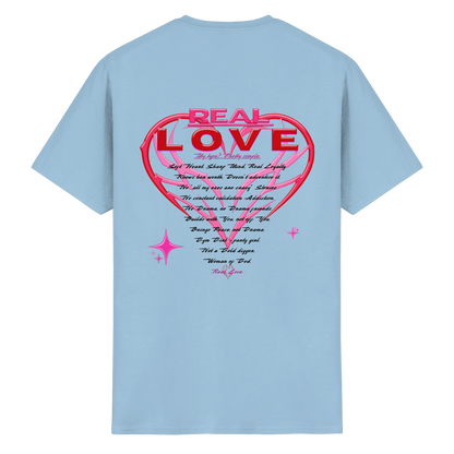 The Real Love - Schweres Baumwoll-T-Shirt