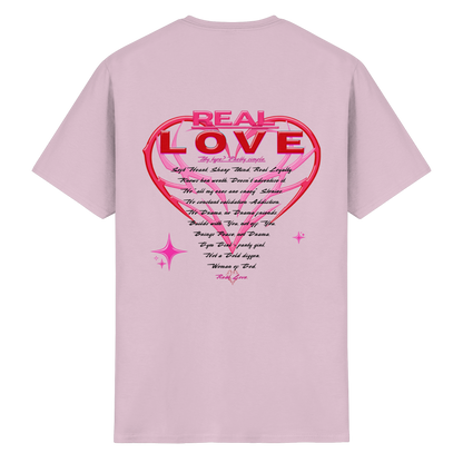The Real Love - Schweres Baumwoll-T-Shirt