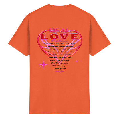 The Real Love - Schweres Baumwoll-T-Shirt