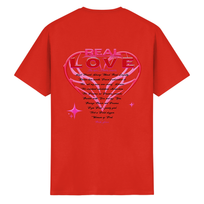 The Real Love - Schweres Baumwoll-T-Shirt