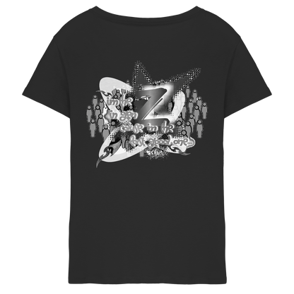 The Rebellion Z BASiCS - T-shirt da donna con scollo a V