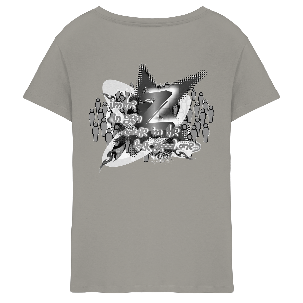 The Rebellion Z BASiCS - T-shirt da donna con scollo a V