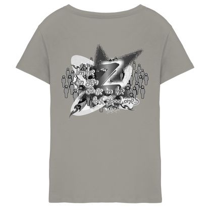The Rebellion Z BASiCS - T-shirt da donna con scollo a V